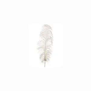 34" Luxurious White Ostrich Feather Decorative Spray Craft Pick