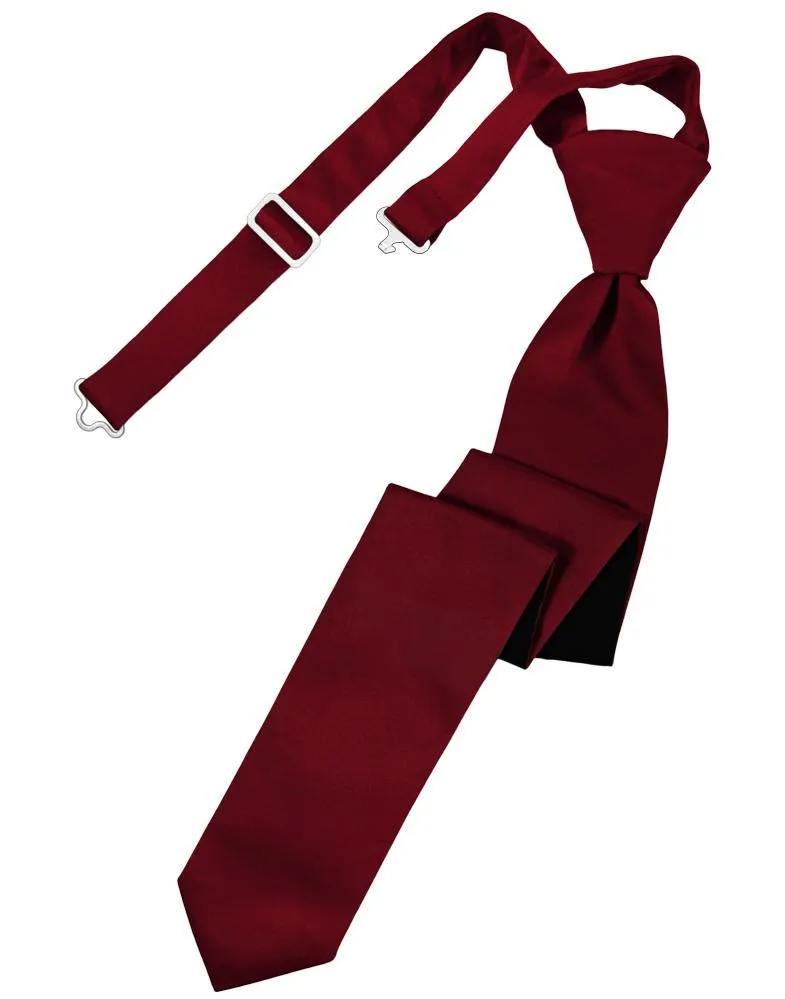 Apple Luxury Satin Skinny Necktie