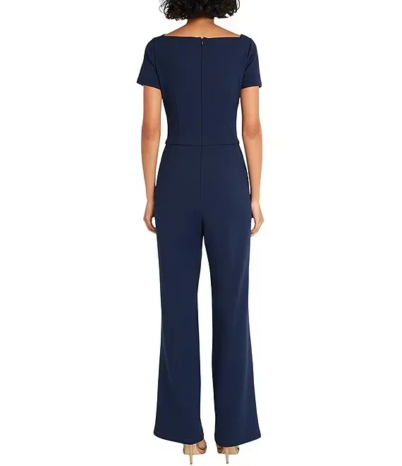 Asymmetrical Crepe Jumpsuit