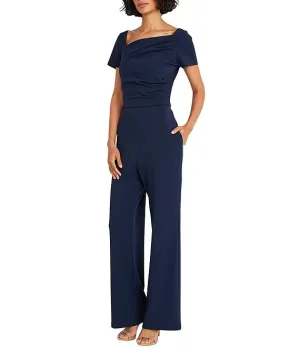 Asymmetrical Crepe Jumpsuit