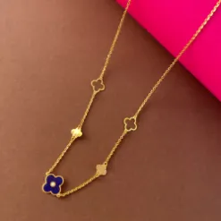 Beautiful 22k Gold Necklace With Delicate Floral Details