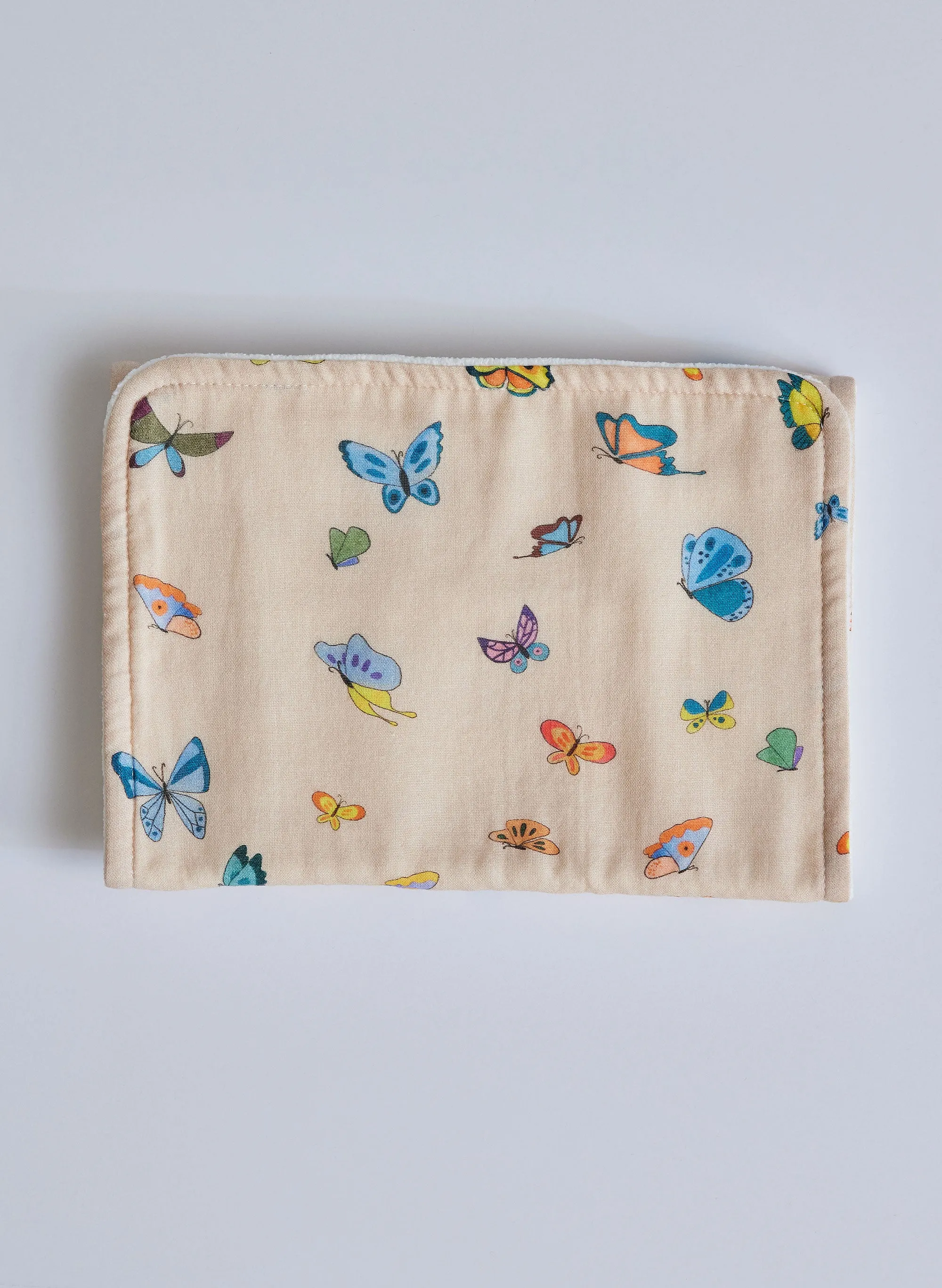 Blush Peach Madame Butterfly Burp Cloth