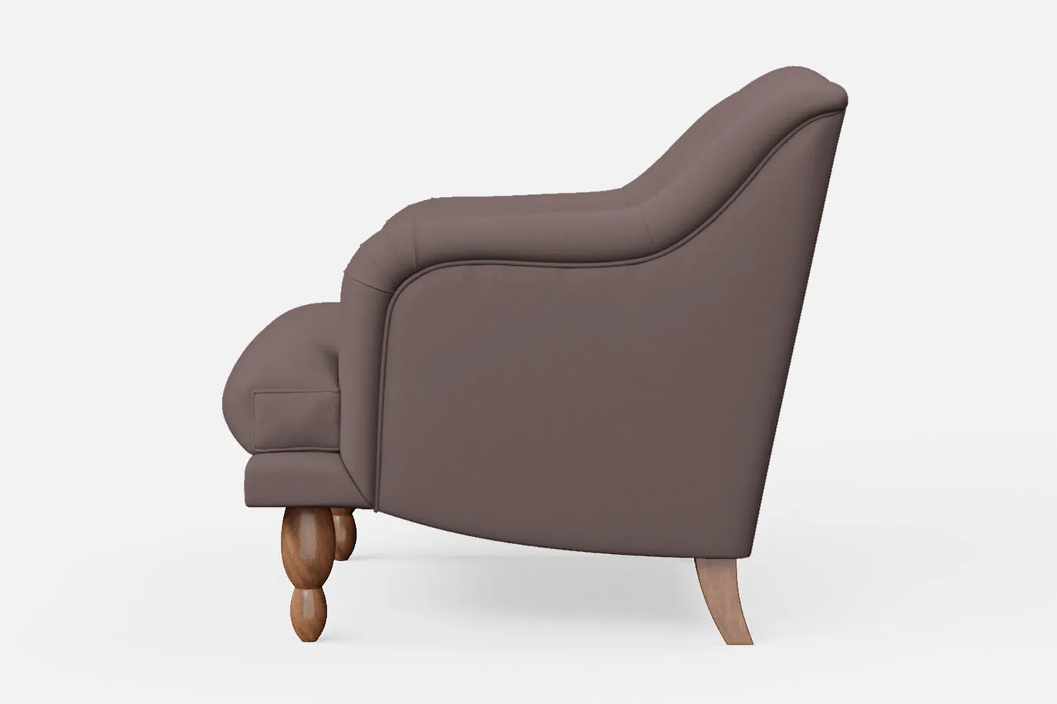 Burlington Armchair Rose Taupe Leather