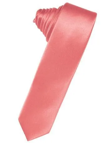 Canary Luxury Satin Skinny Necktie