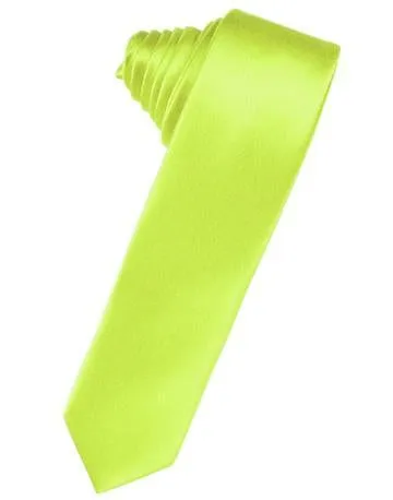 Canary Luxury Satin Skinny Necktie