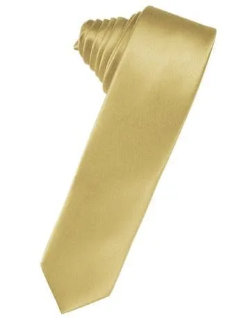 Canary Luxury Satin Skinny Necktie