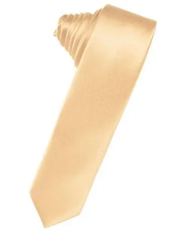 Canary Luxury Satin Skinny Necktie