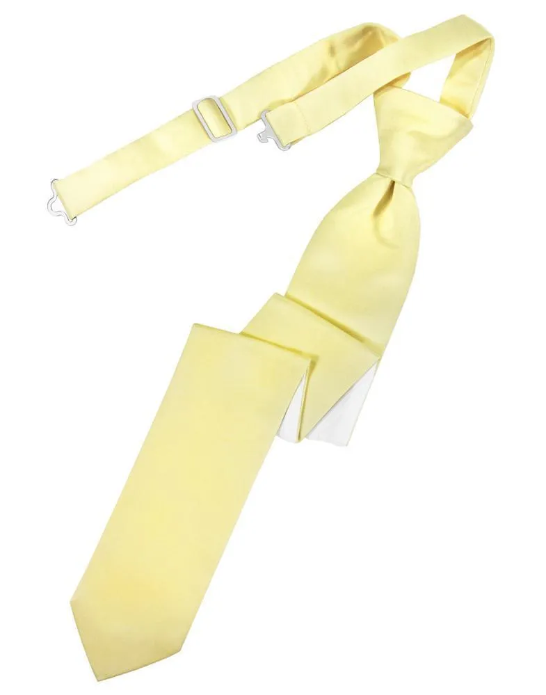 Canary Luxury Satin Skinny Necktie