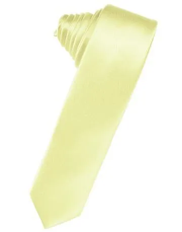 Canary Luxury Satin Skinny Necktie