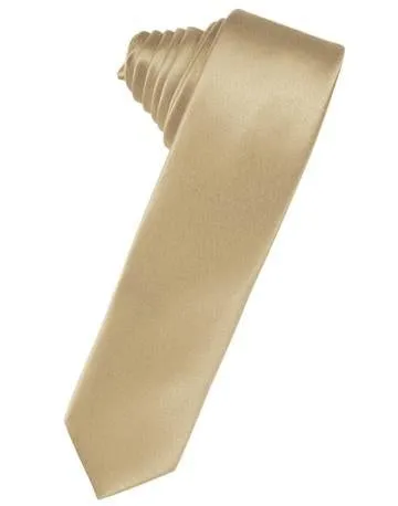 Canary Luxury Satin Skinny Necktie