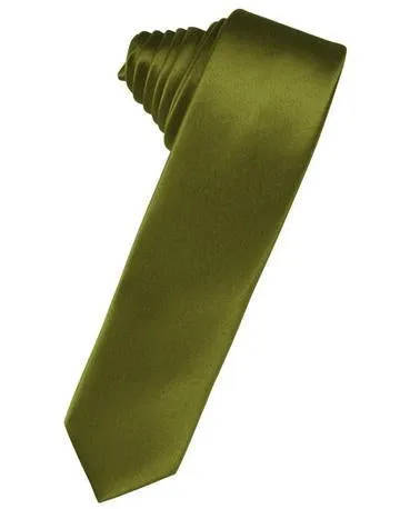 Canary Luxury Satin Skinny Necktie