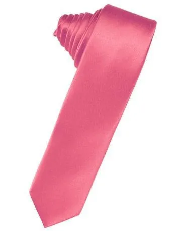 Canary Luxury Satin Skinny Necktie