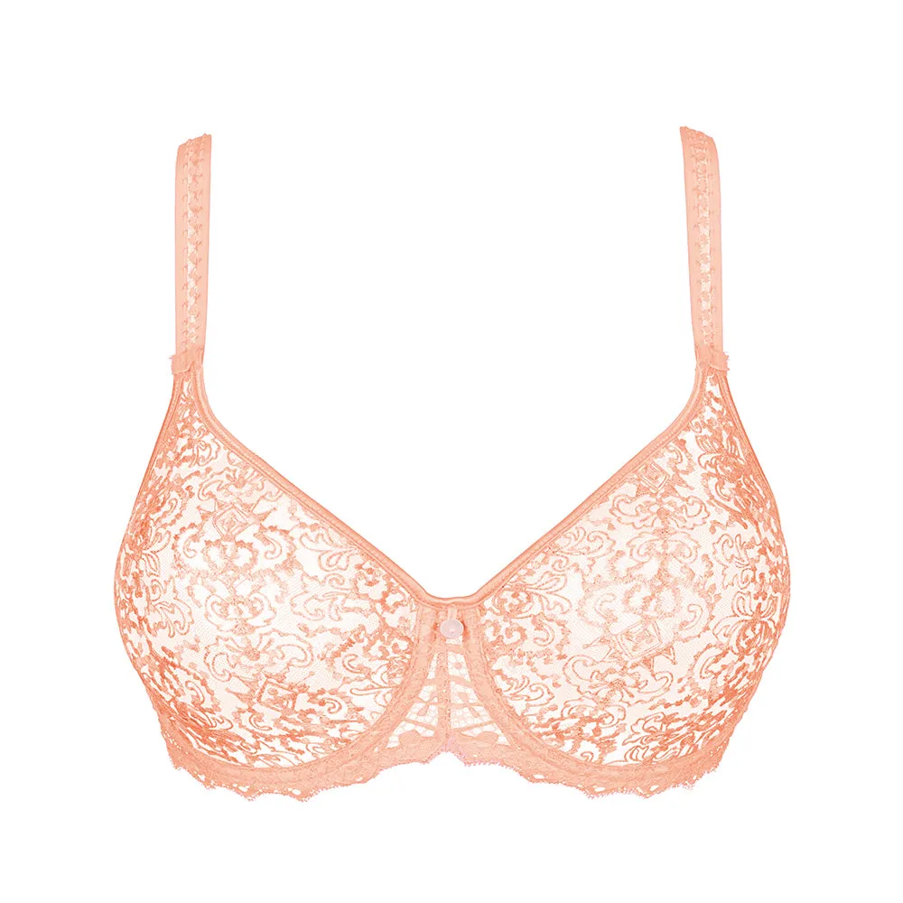 Cassiopee Peach Full Cup Bra