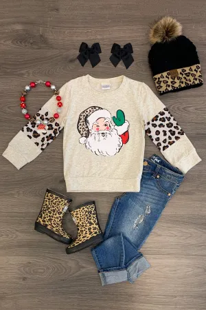 Cheetah Santa Top