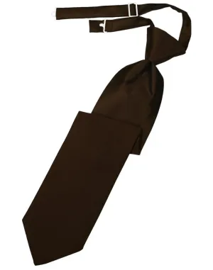 Chocolate Luxury Satin Kids Necktie