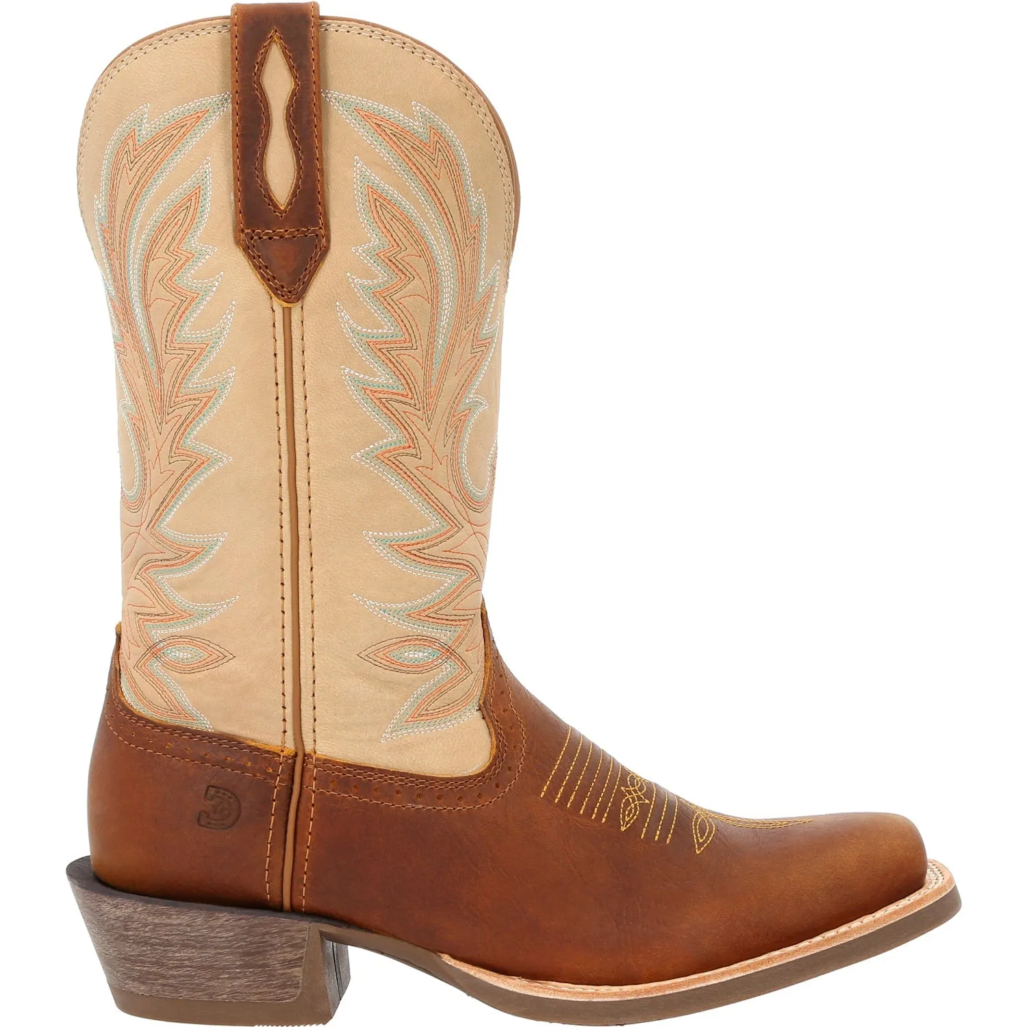 Durango Mens Rebel Pro Western Golden Brown/Bone Leather Cowboy Boots