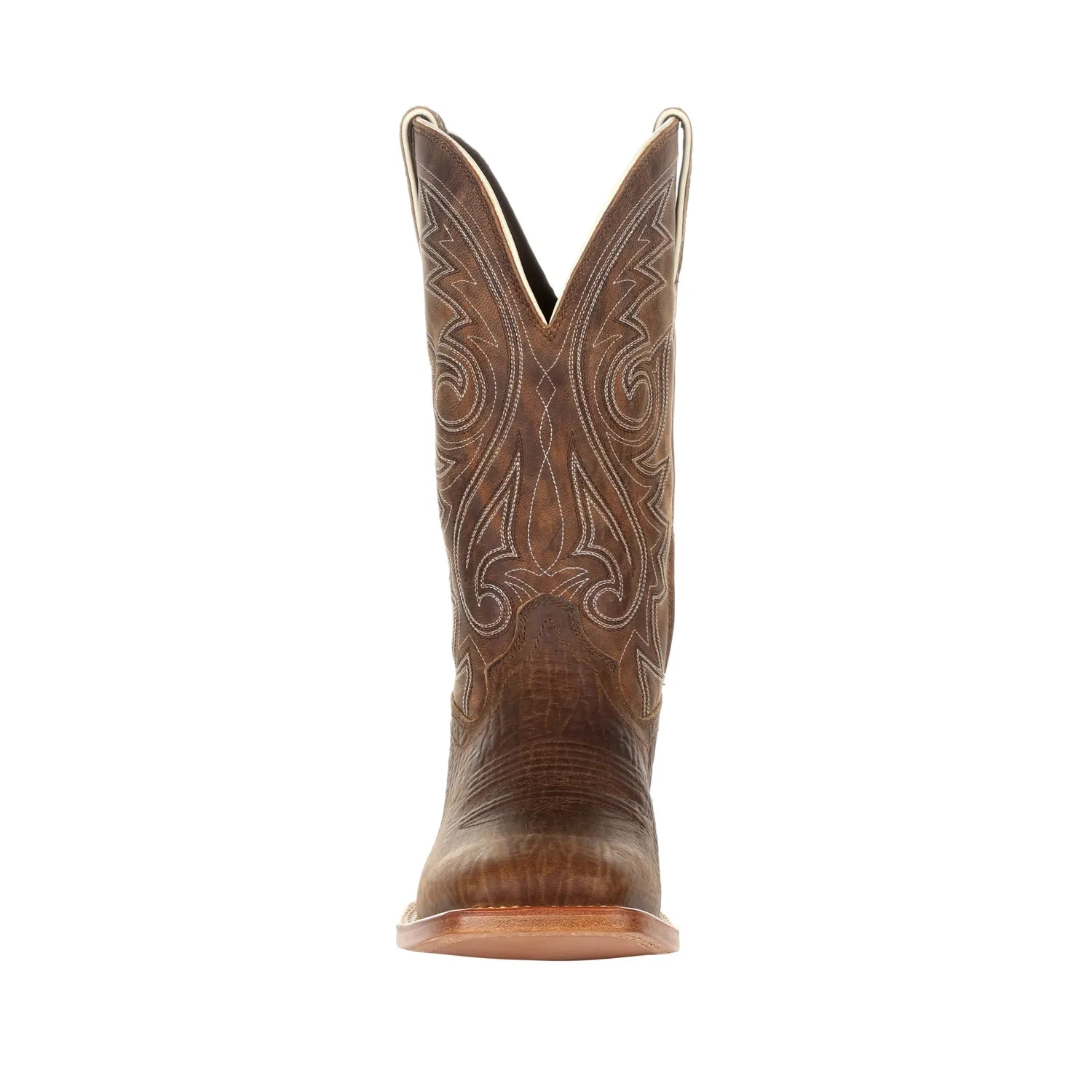 Durango Mens Worn Saddle Leather Arena Pro Western Cowboy Boots