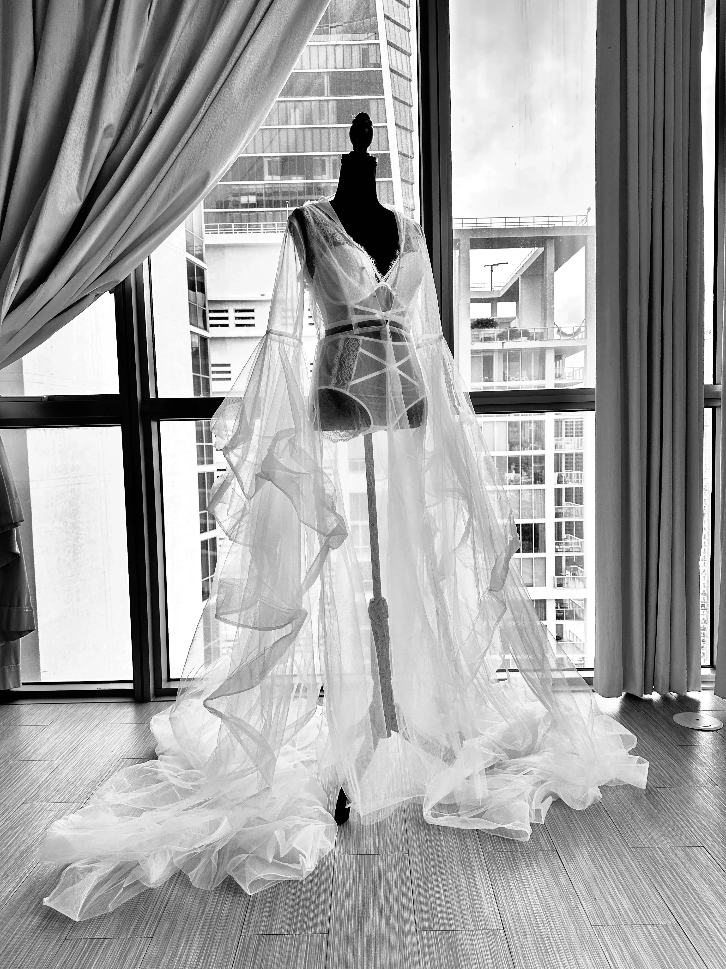 EMERY Tulle Bridal Robe