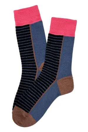 Fluffy Fling Socks Navy