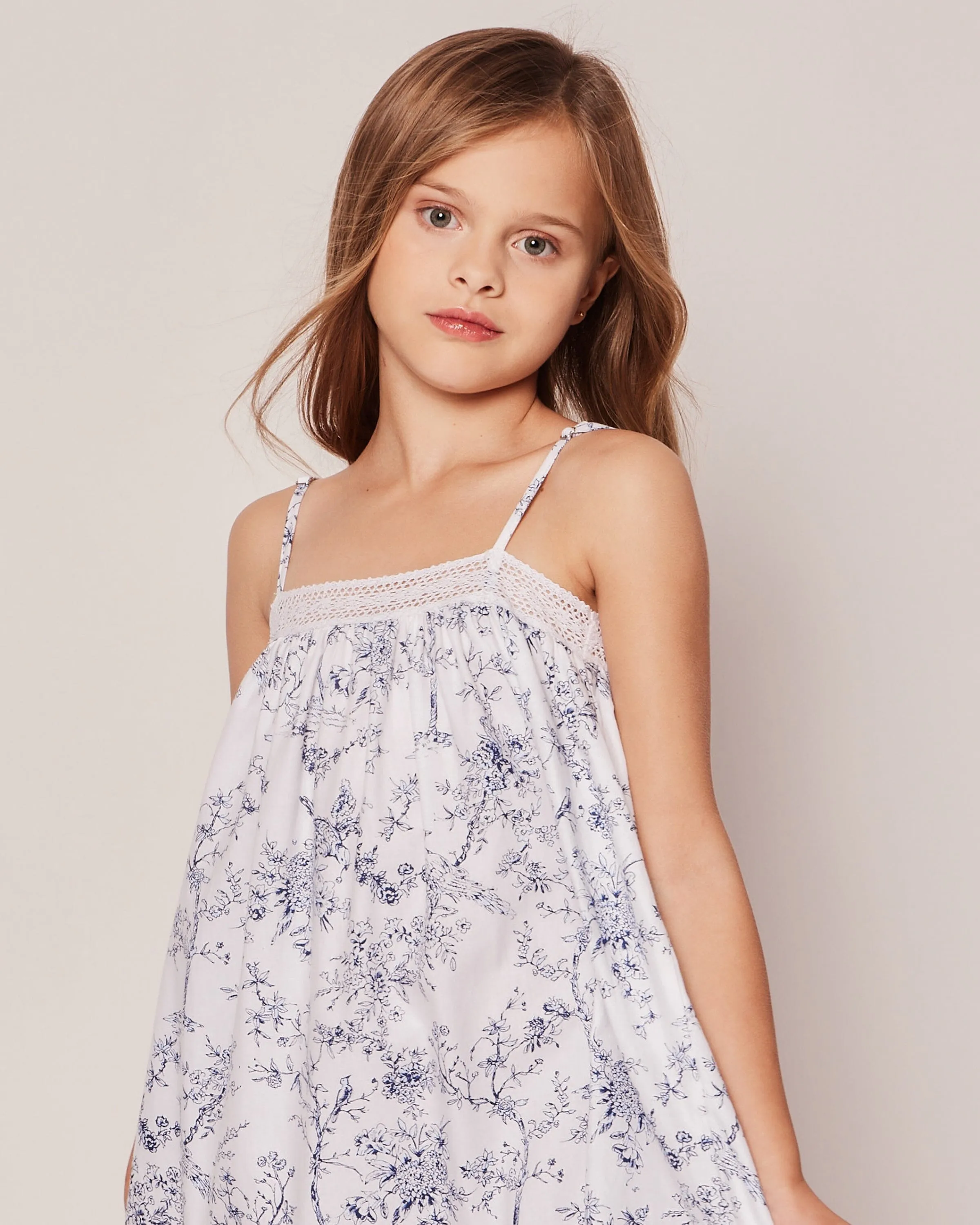 Girl's Twill Lily Nightgown | Timeless Toile