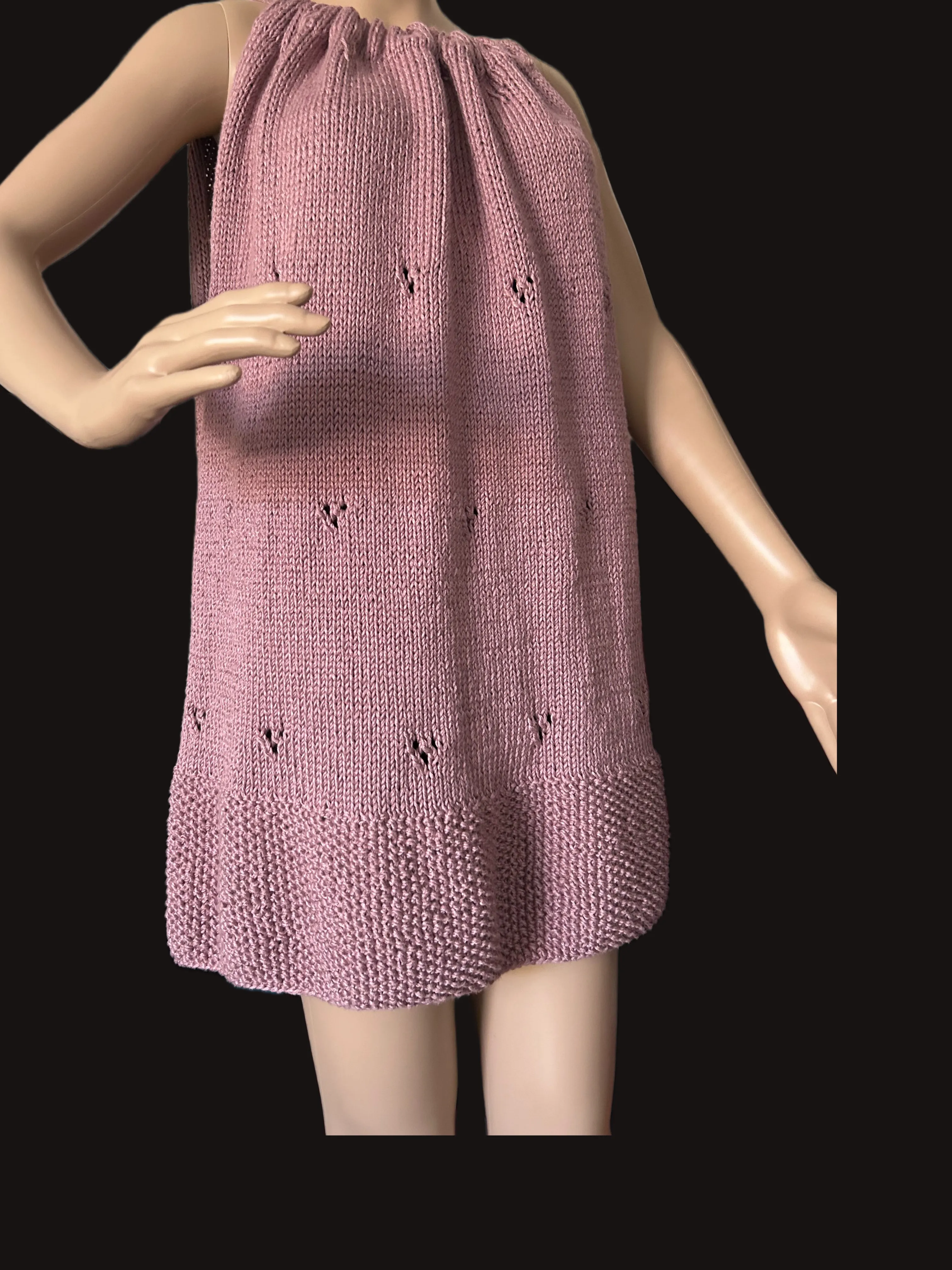 Hand Knit Silk Dress