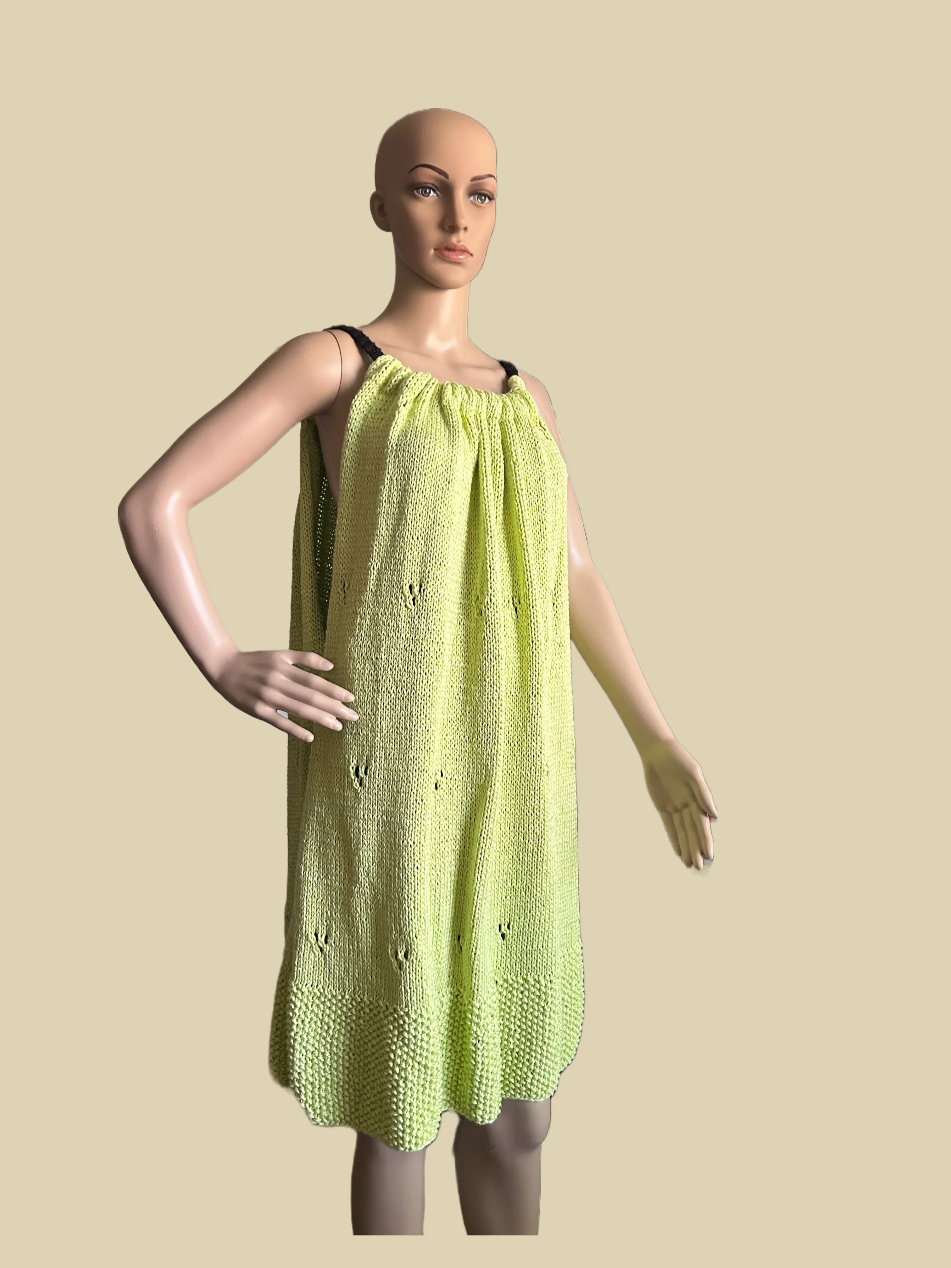 Hand Knit Silk Dress