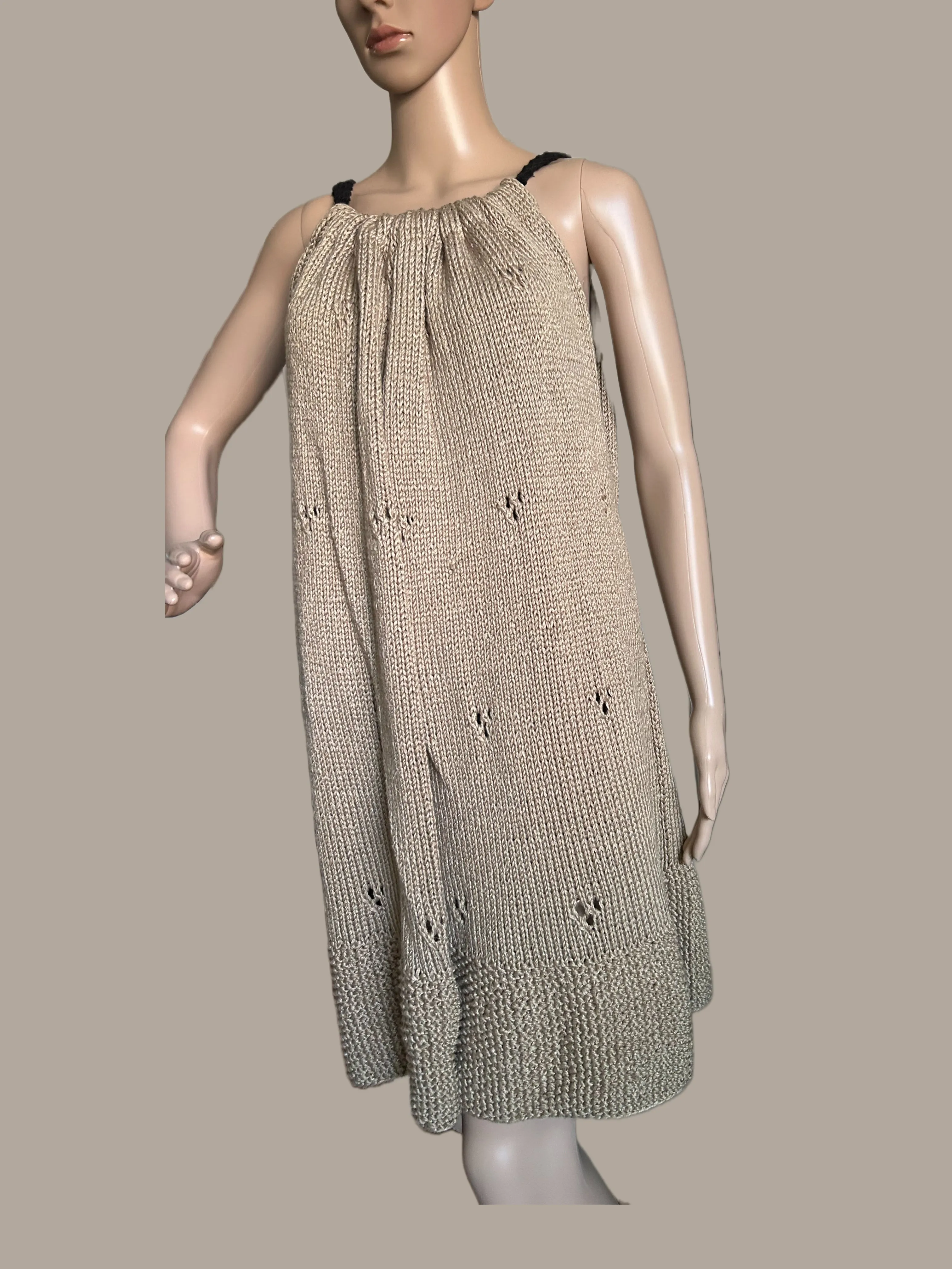 Hand Knit Silk Dress