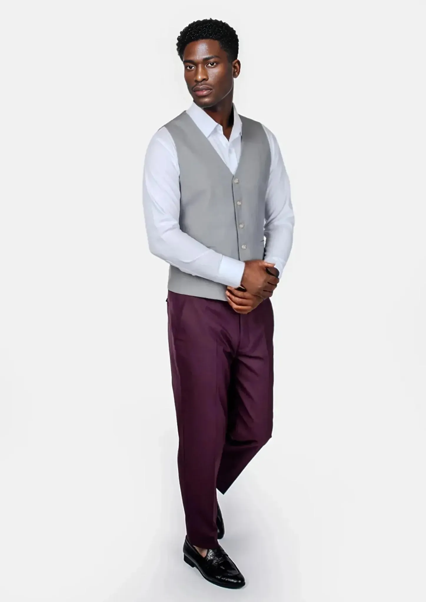 Harbor Grey Sharkskin Vest