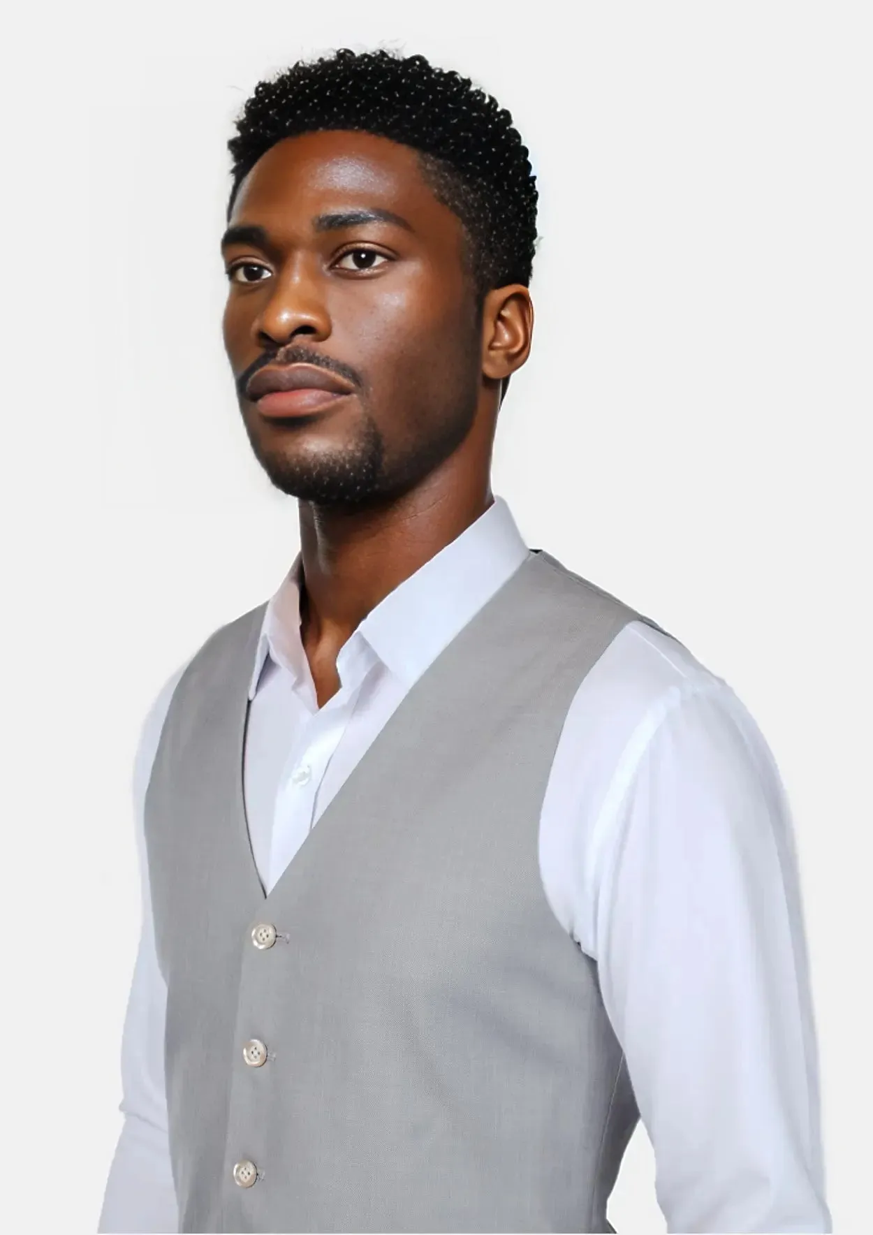 Harbor Grey Sharkskin Vest