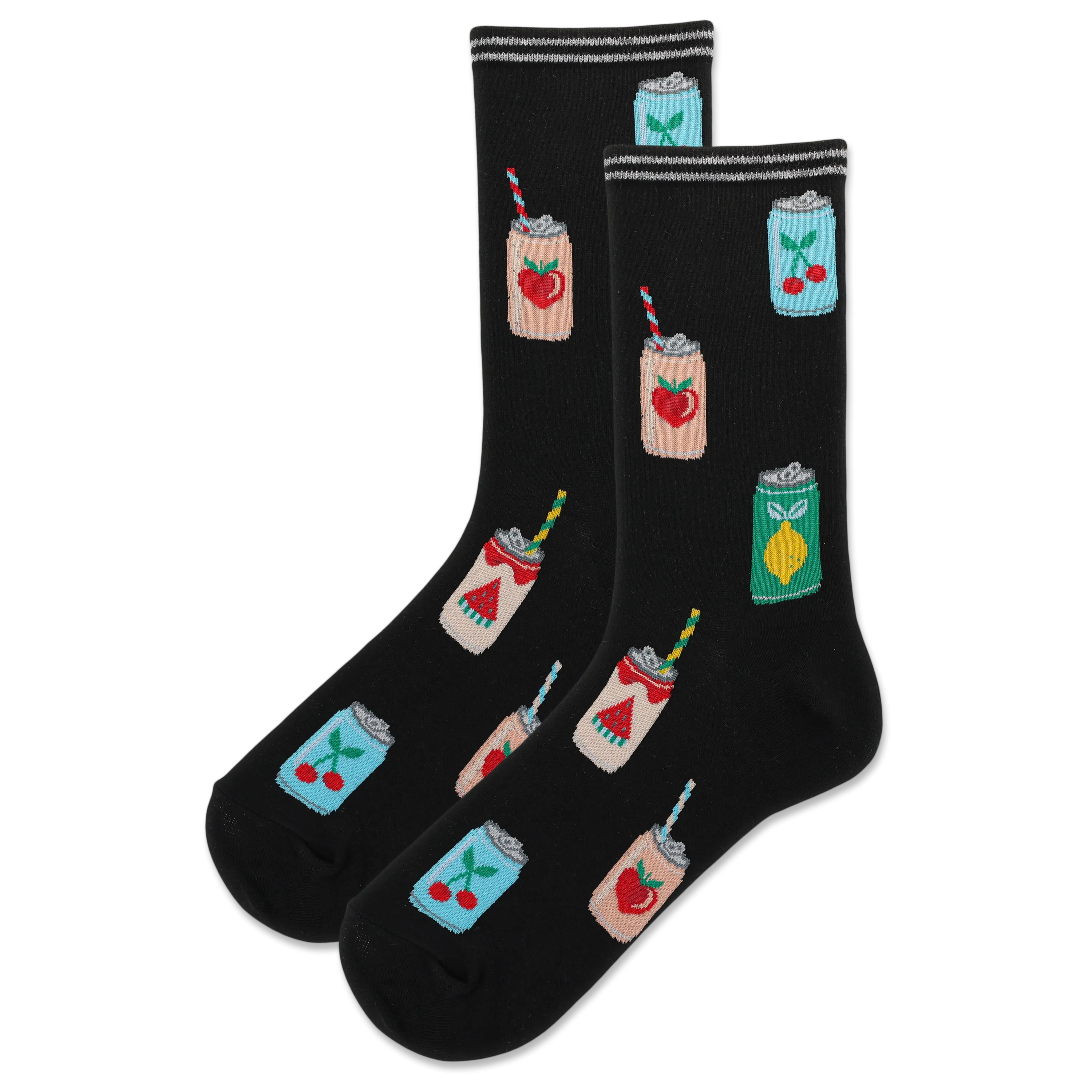 HOTSOX Women's Fruit Seltzer Cans Crew Sock