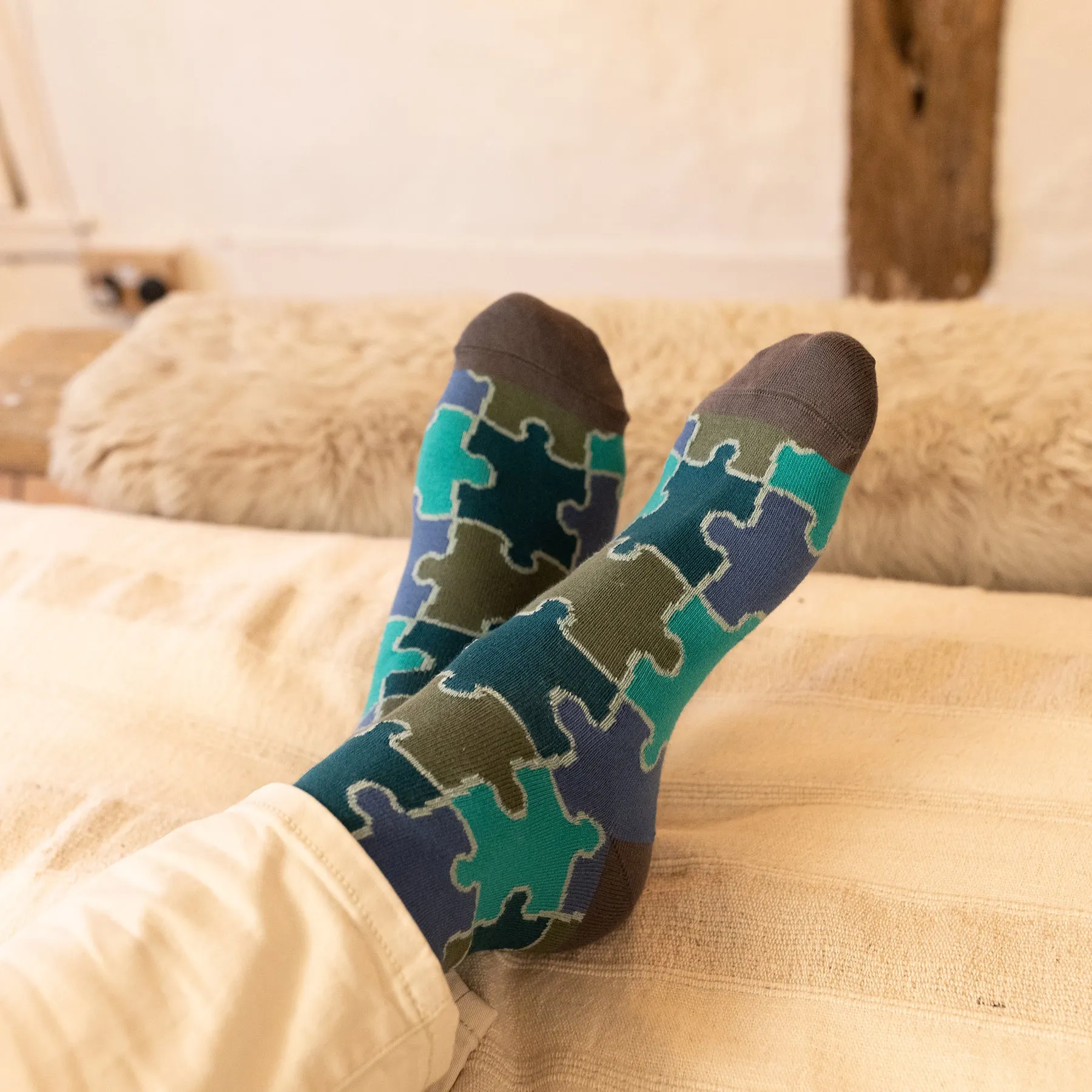 Jigsaw Men's Socks - Green