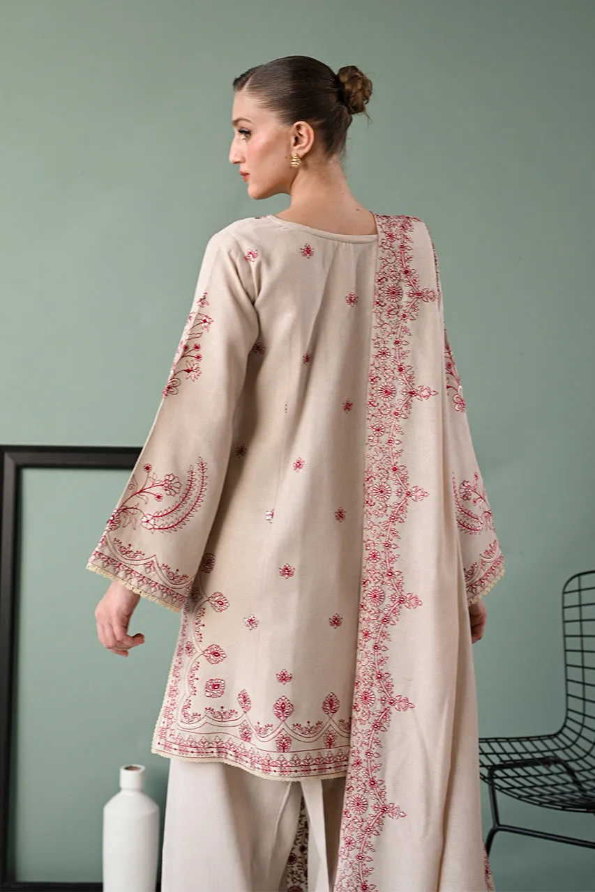 KARANDI'24-IVORY SKIN LUXURY EMBROIDERED KARANDI SET (NEL-24626)