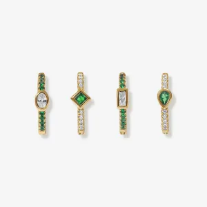 Karon emerald earring set