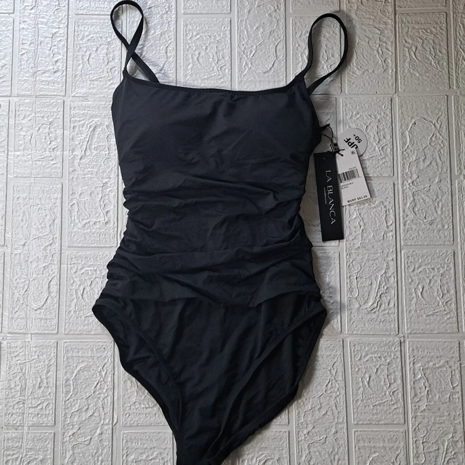 La Blanca Island Goddess Lingerie One Piece Swimsuit - Black