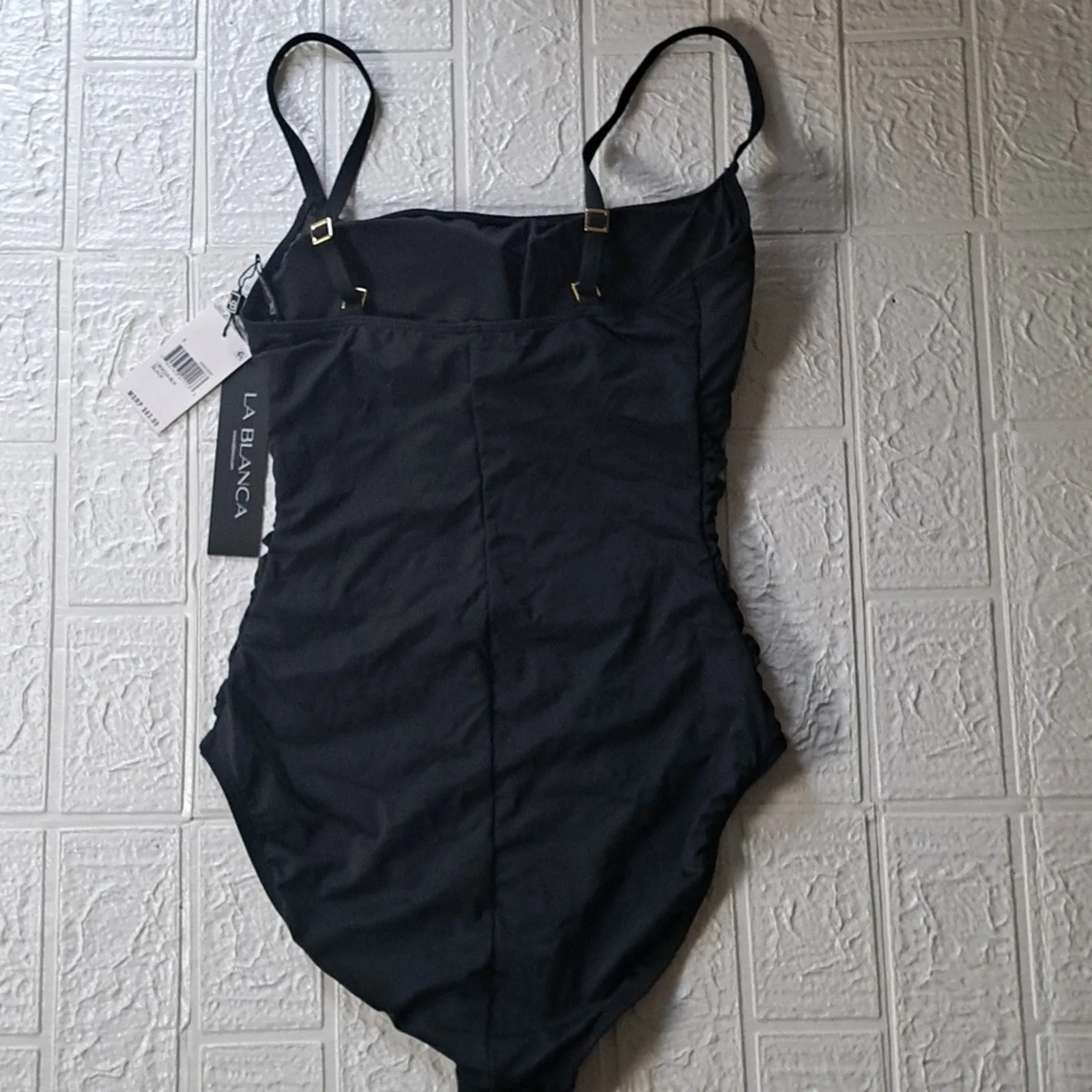 La Blanca Island Goddess Lingerie One Piece Swimsuit - Black