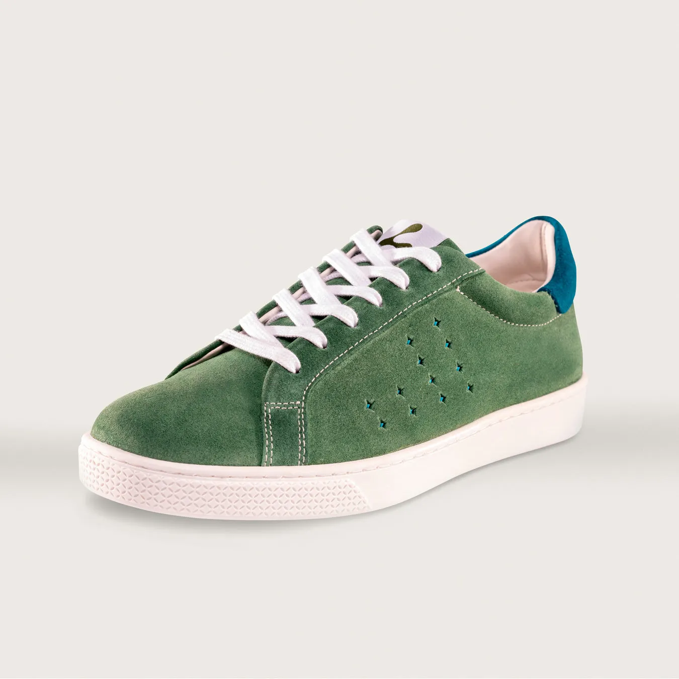 Lazo Halo Sneaker Tongue Graphic Emerald Green/Labradorite Blue