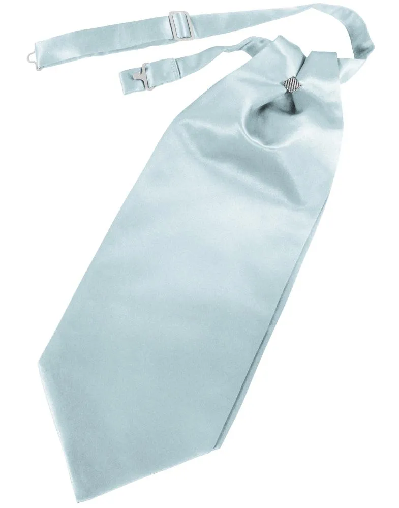 Light Blue Luxury Satin Cravat