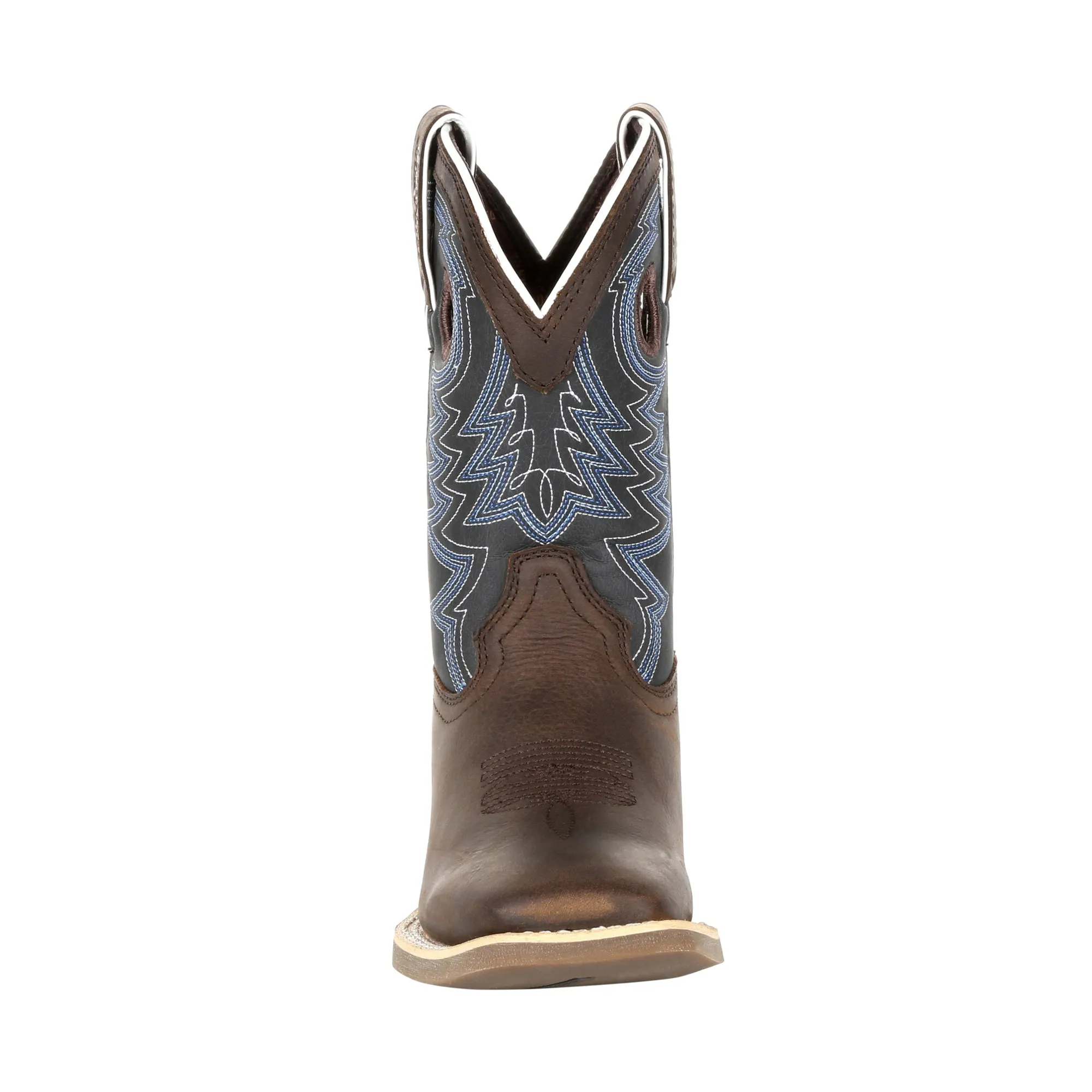 Lil Durango Little Kids Brown/Blue Leather Rebel Pro Cowboy Boots