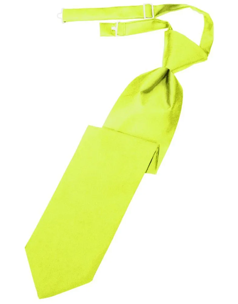 Lime Luxury Satin Kids Necktie