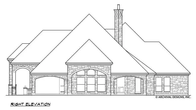 Luxurious 4-Bedroom Home Plan with Expansive First Floor and Rear Garage