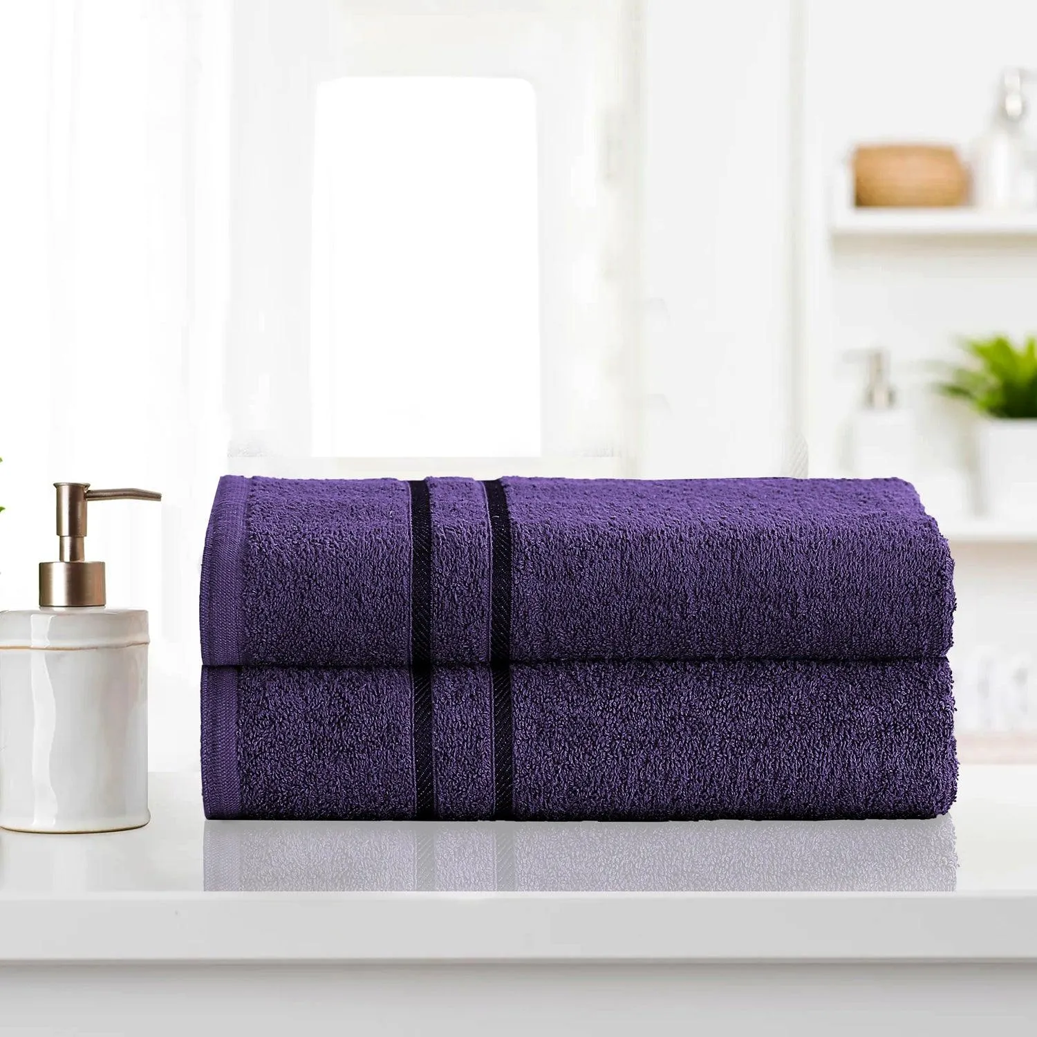 Luxurious Bath Sheet Towel - Pack of 2 | Quick Drying Highly Absorbent