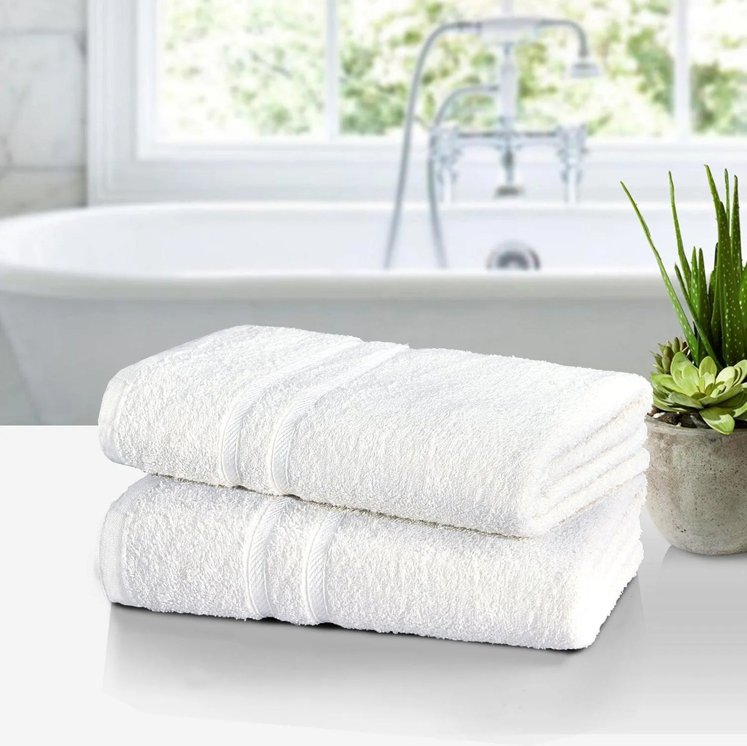 Luxurious Bath Sheet Towel - Pack of 2 | Quick Drying Highly Absorbent