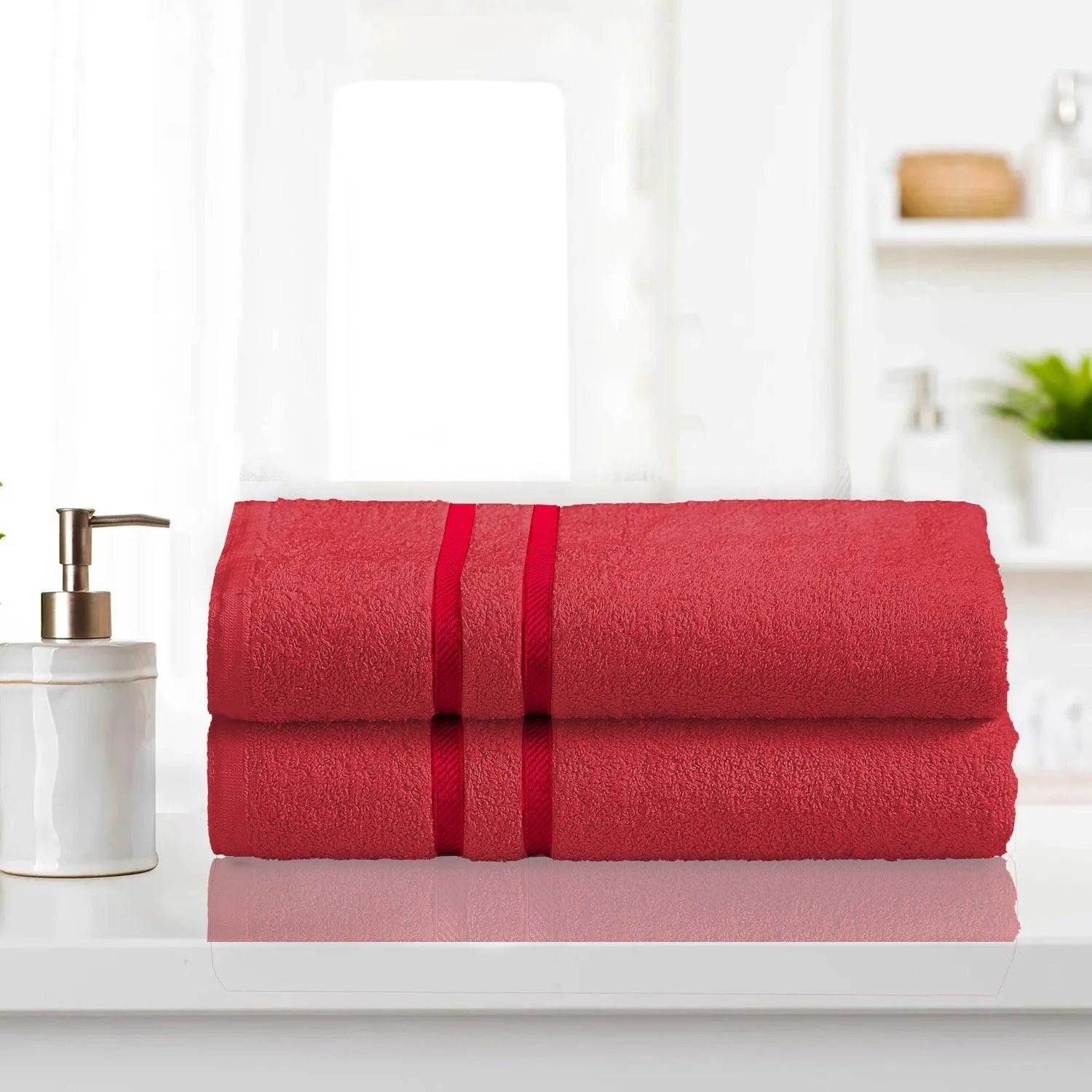 Luxurious Bath Sheet Towel - Pack of 2 | Quick Drying Highly Absorbent