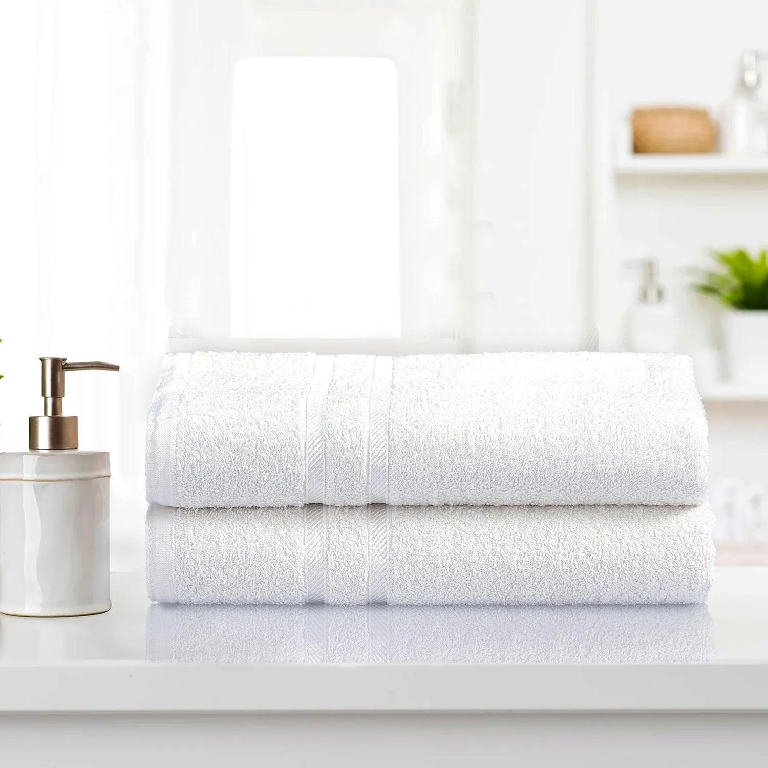 Luxurious Bath Sheet Towel - Pack of 2 | Quick Drying Highly Absorbent