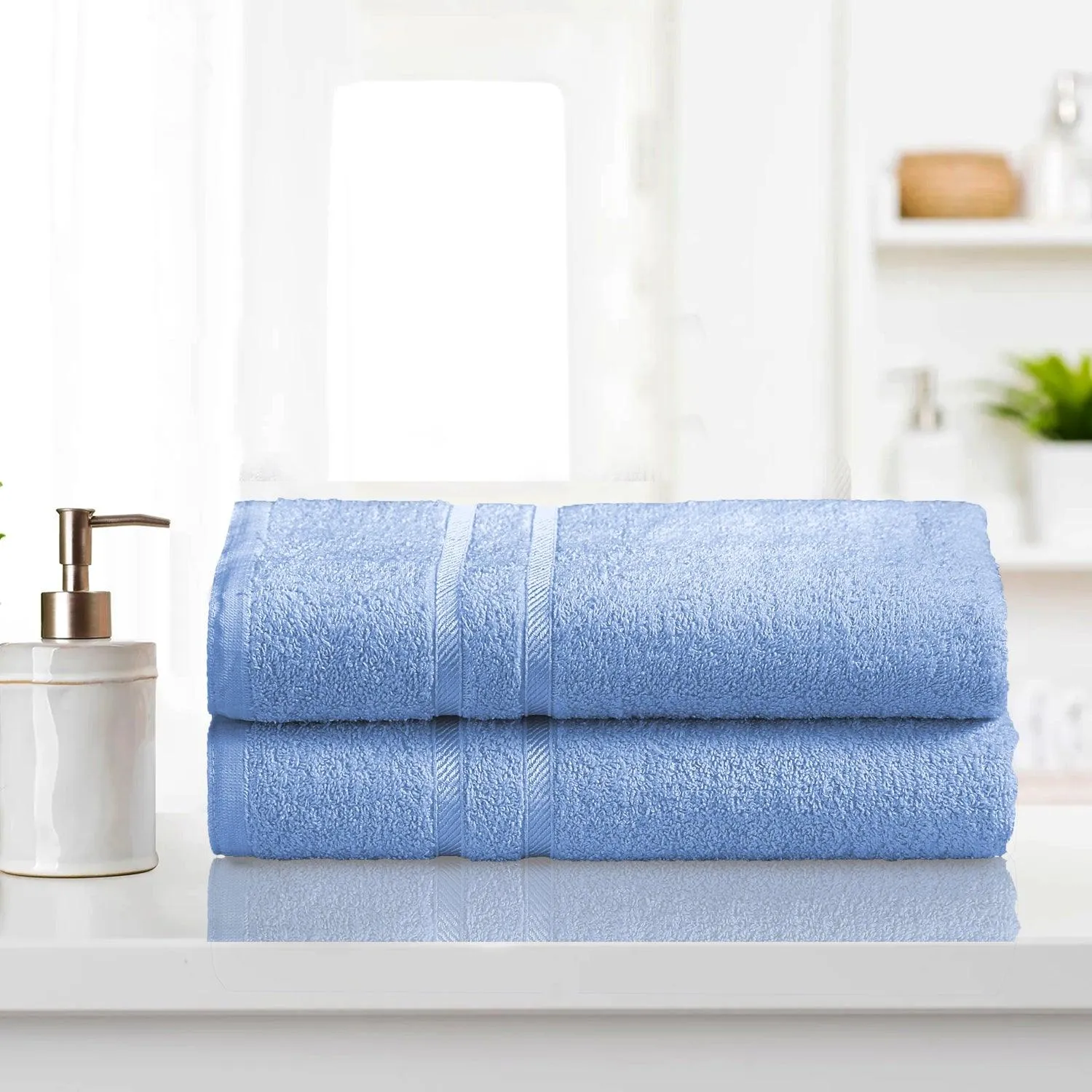 Luxurious Bath Sheet Towel - Pack of 2 | Quick Drying Highly Absorbent