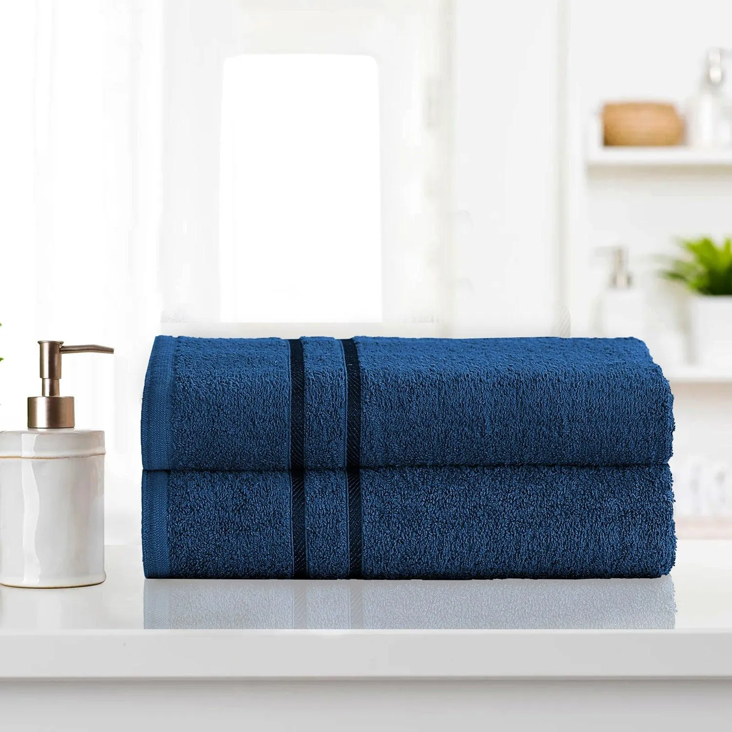 Luxurious Bath Sheet Towel - Pack of 2 | Quick Drying Highly Absorbent