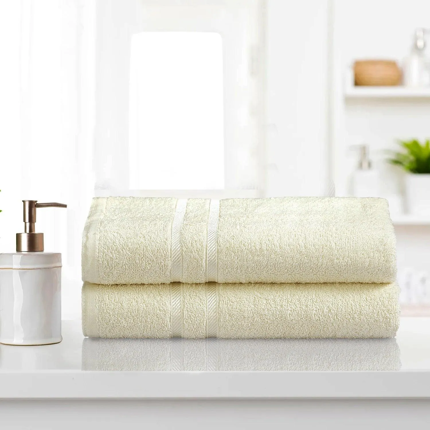 Luxurious Bath Sheet Towel - Pack of 2 | Quick Drying Highly Absorbent