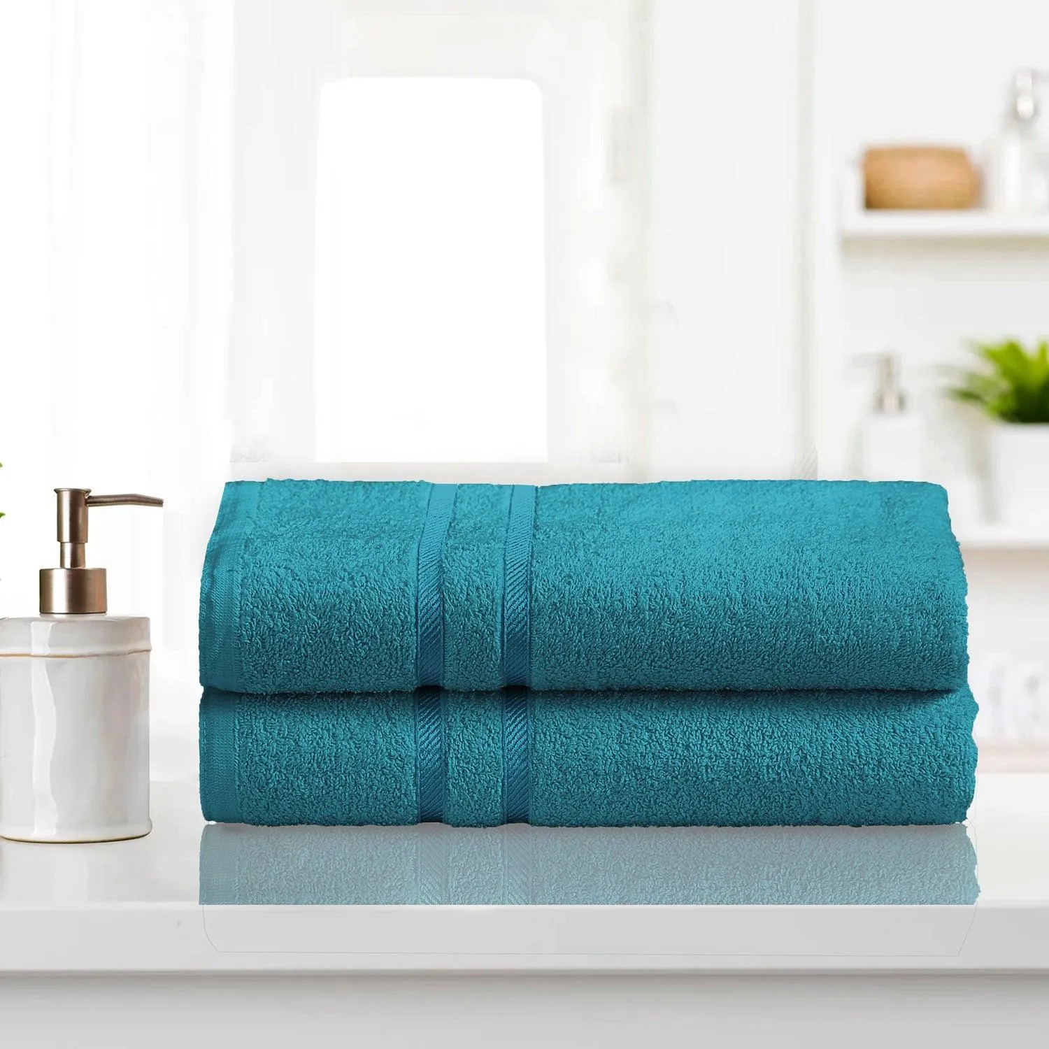 Luxurious Bath Sheet Towel - Pack of 2 | Quick Drying Highly Absorbent