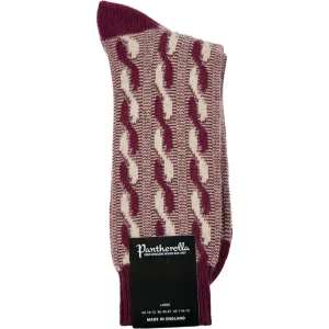 Luxury Cabled Cashmere Socks