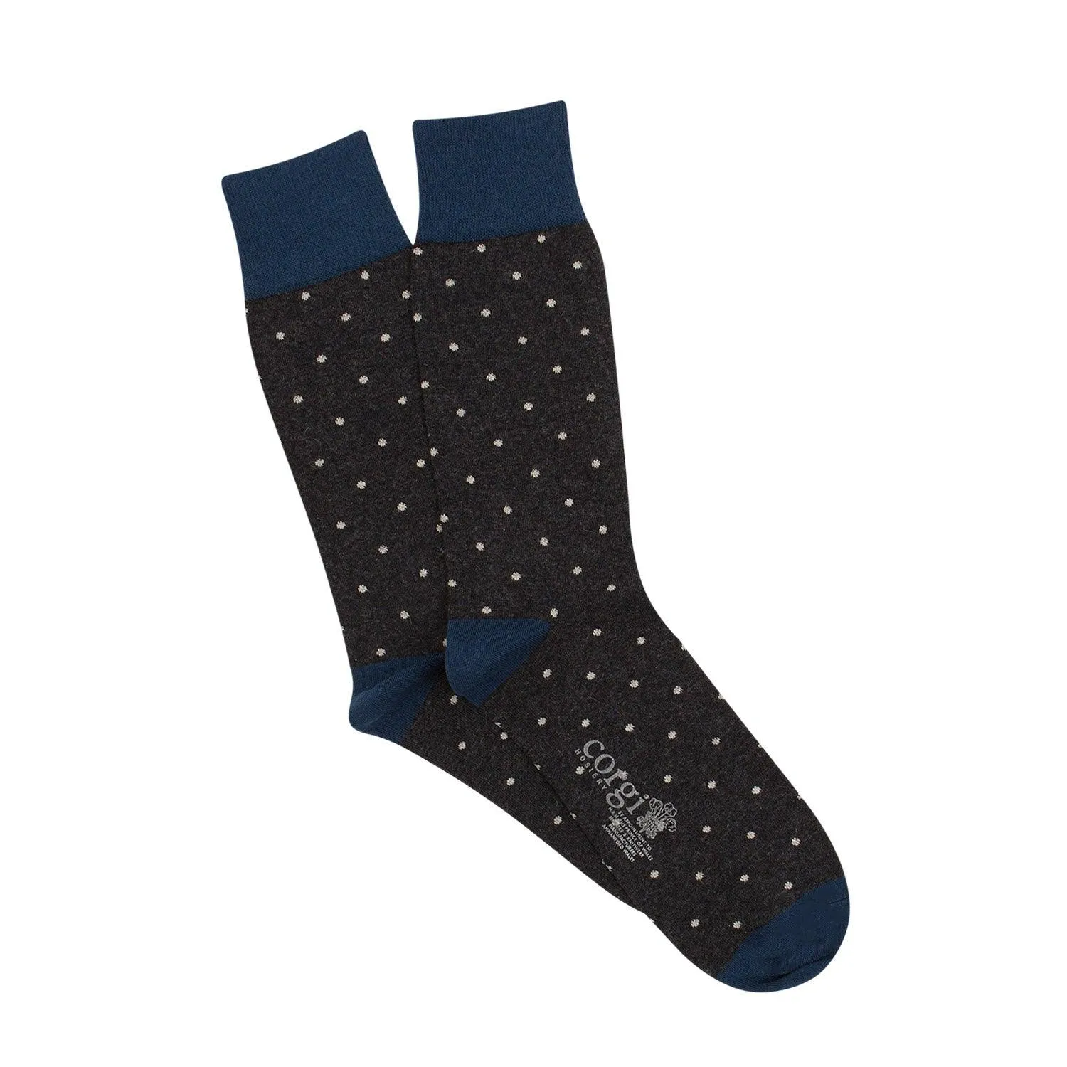 Men's Pin Dot Cashmere Blend Socks